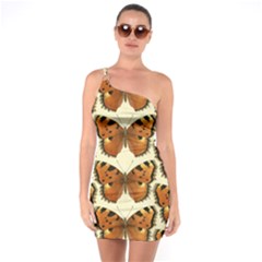 Butterflies Insects One Soulder Bodycon Dress