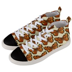 Butterflies Insects Men s Mid-top Canvas Sneakers