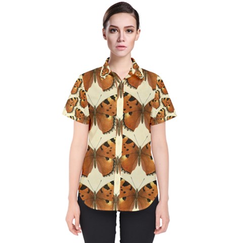 Butterflies Insects Women s Short Sleeve Shirt by Mariart