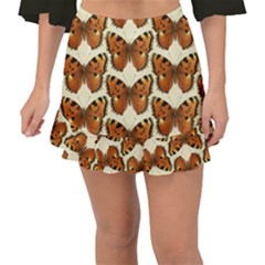 Butterflies Insects Fishtail Mini Chiffon Skirt by Mariart