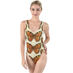 Butterflies Insects High Leg Strappy Swimsuit by Mariart