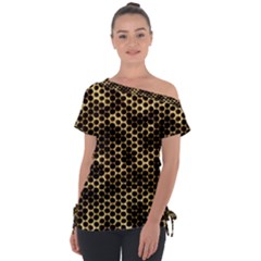 Honeycomb Beehive Nature Tie-up Tee