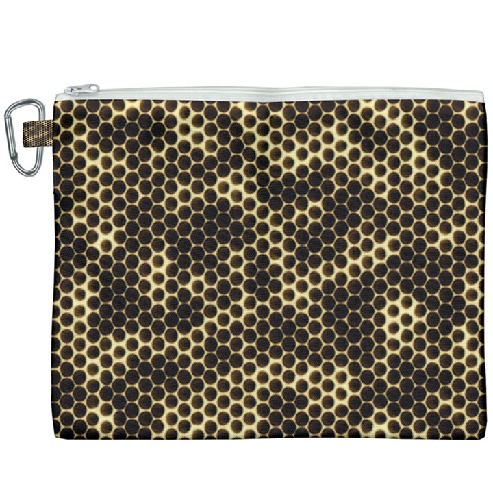 Honeycomb Beehive Nature Canvas Cosmetic Bag (XXXL)