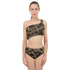 Honeycomb Beehive Nature Spliced Up Two Piece Swimsuit by Mariart