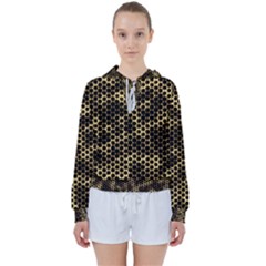 Honeycomb Beehive Nature Women s Tie Up Sweat