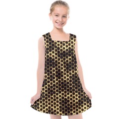 Honeycomb Beehive Nature Kids  Cross Back Dress