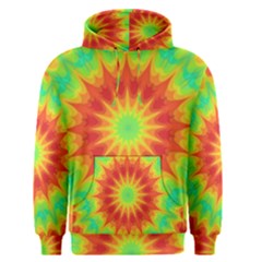 Kaleidoscope Background Mandala Red Green Men s Pullover Hoodie by Mariart