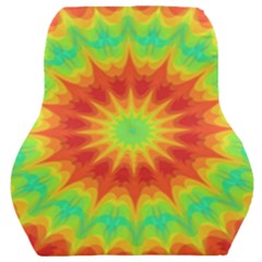 Kaleidoscope Background Mandala Red Green Car Seat Back Cushion 