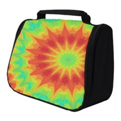 Kaleidoscope Background Mandala Red Green Full Print Travel Pouch (small) by Mariart