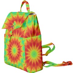 Kaleidoscope Background Mandala Red Green Buckle Everyday Backpack by Mariart