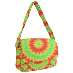 Kaleidoscope Background Mandala Red Green Courier Bag