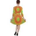 Kaleidoscope Background Mandala Red,green Sun Ruffle Dress View2