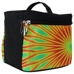 Kaleidoscope Background Mandala Red,green Sun Make Up Travel Bag (big)