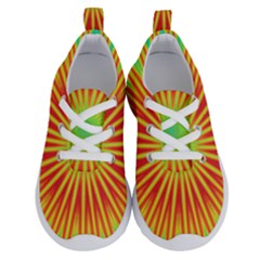 Kaleidoscope Background Mandala Red,green Sun Running Shoes by Mariart