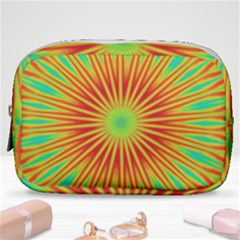 Kaleidoscope Background Mandala Red,green Sun Make Up Pouch (small)