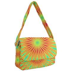 Kaleidoscope Background Mandala Red,green Sun Courier Bag