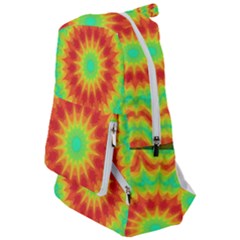 Kaleidoscope Background Red Yellow Travelers  Backpack