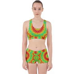 Kaleidoscope Background Red Yellow Work It Out Gym Set