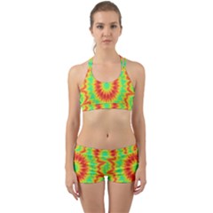 Kaleidoscope Background Red Yellow Back Web Gym Set