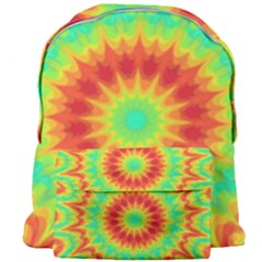 Kaleidoscope Background Red Yellow Giant Full Print Backpack