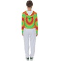 Kaleidoscope Background Red Yellow Women s Slouchy Sweat View2