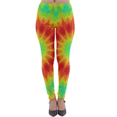 Kaleidoscope Background Red Yellow Lightweight Velour Leggings