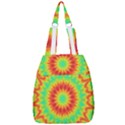 Kaleidoscope Background Red Yellow Center Zip Backpack View1