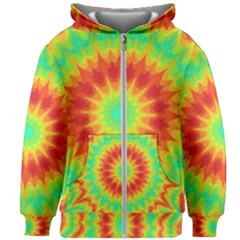 Kaleidoscope Background Red Yellow Kids  Zipper Hoodie Without Drawstring by Mariart