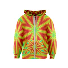 Kaleidoscope Background Star Kids  Zipper Hoodie by Mariart