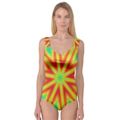 Kaleidoscope Background Star Princess Tank Leotard  by Mariart