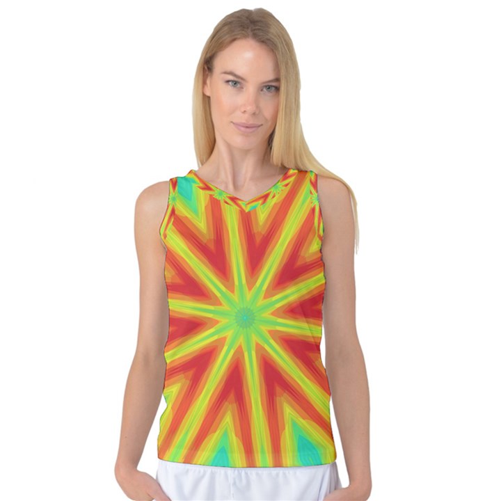 Kaleidoscope Background Star Women s Basketball Tank Top