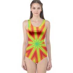 Kaleidoscope Background Star One Piece Swimsuit by Mariart