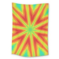 Kaleidoscope Background Star Large Tapestry by Mariart