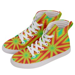 Kaleidoscope Background Star Men s Hi-top Skate Sneakers