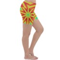 Kaleidoscope Background Star Lightweight Velour Yoga Shorts View3