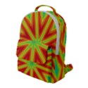 Kaleidoscope Background Star Flap Pocket Backpack (Large) View1