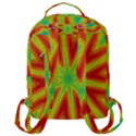 Kaleidoscope Background Star Flap Pocket Backpack (Large) View3