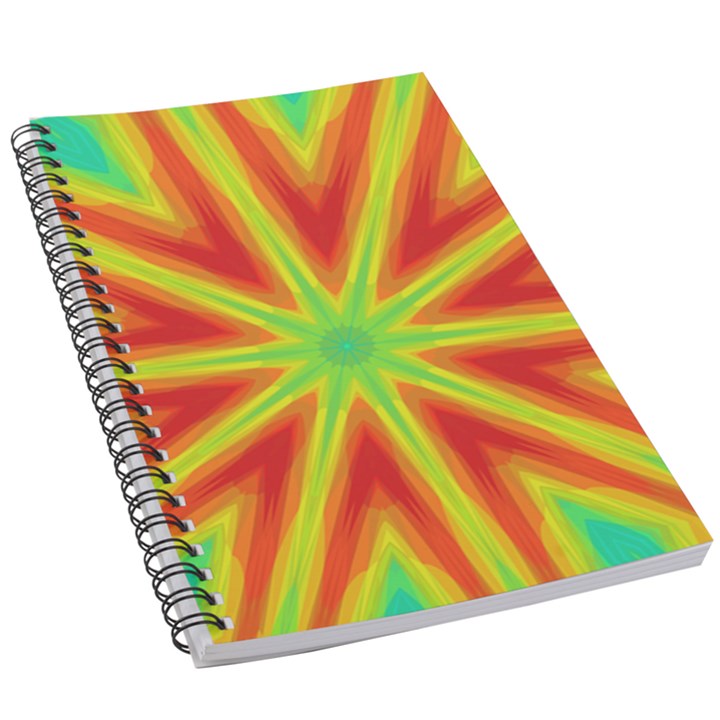 Kaleidoscope Background Star 5.5  x 8.5  Notebook