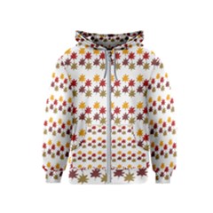 Autumn Leaves Kids  Zipper Hoodie by Mariart