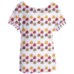 Autumn Leaves Women s Oversized Tee