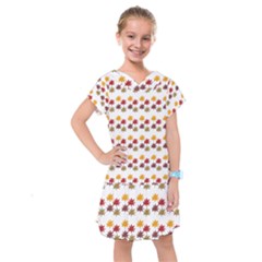 Autumn Leaves Kids  Drop Waist Dress by Mariart