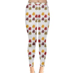 Autumn Leaves Inside Out Leggings by Mariart