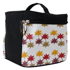 Autumn Leaves Make Up Travel Bag (small) by Mariart