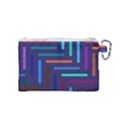 Line Background Abstract Canvas Cosmetic Bag (Small) View2