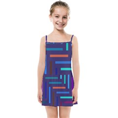 Line Background Abstract Kids  Summer Sun Dress by Mariart