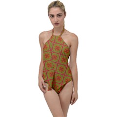 Western Pattern Backdrop Go With The Flow One Piece Swimsuit