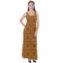 Western Pattern Backdrop Sleeveless Velour Maxi Dress View1