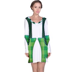 Saint Patrick S Day March Long Sleeve Nightdress by Mariart