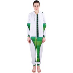 Saint Patrick S Day March Hooded Jumpsuit (ladies)  by Mariart