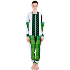 Saint Patrick S Day March Onepiece Jumpsuit (ladies)  by Mariart